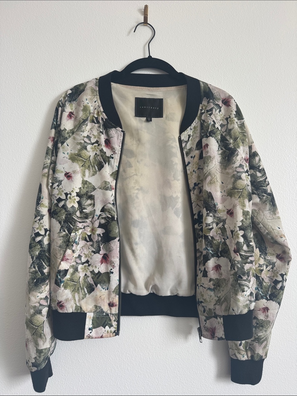 Sanctuary Floral Bomber Jacket